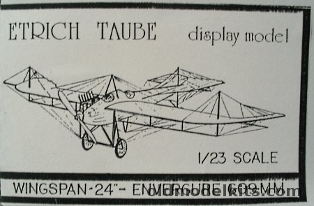 Easy Built Models 1/23 Etrich Taube - 24 inch Wingspan Balsa Display Model plastic model kit